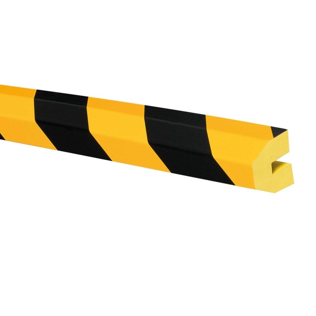 MORAVIA impact protector for edges, trapezoidal, slip-on, HxW 36 x 40 mm, length 1 m Product image: MORAVIA impact protector for edges, trapezoidal, slip-on, HxW 36 x 40 mm, length 1 m