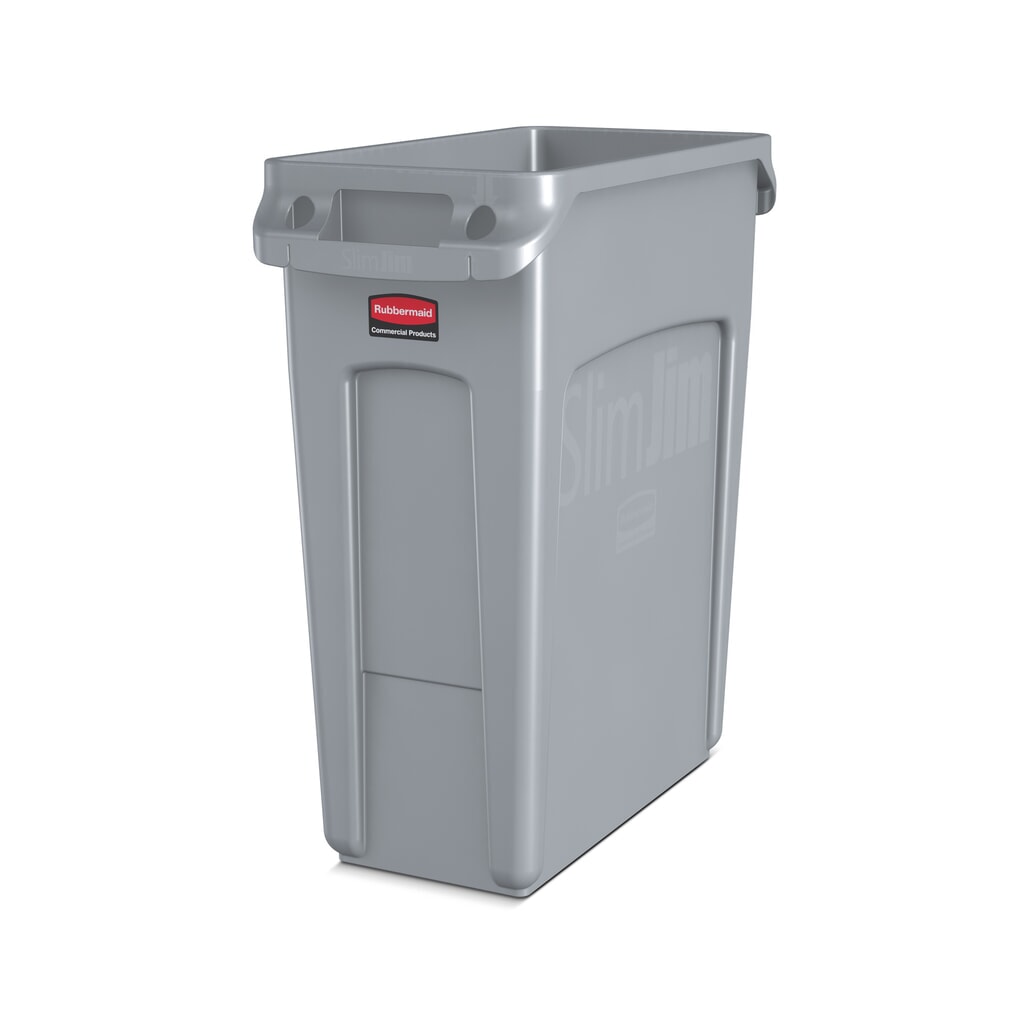 Rubbermaid® Slim Jim® recycling container, 87 litres, with ventilation ducts Product image: Rubbermaid® Slim Jim® recycling container, 87 litres, with ventilation ducts