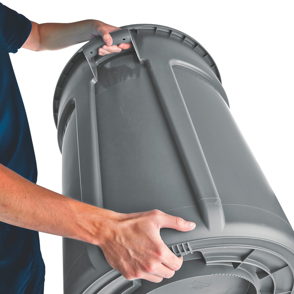 Rubbermaid® universal container, plastic, round, 76 litres, grey Product image no. 3: Rubbermaid® universal container, plastic, round, 76 litres, grey