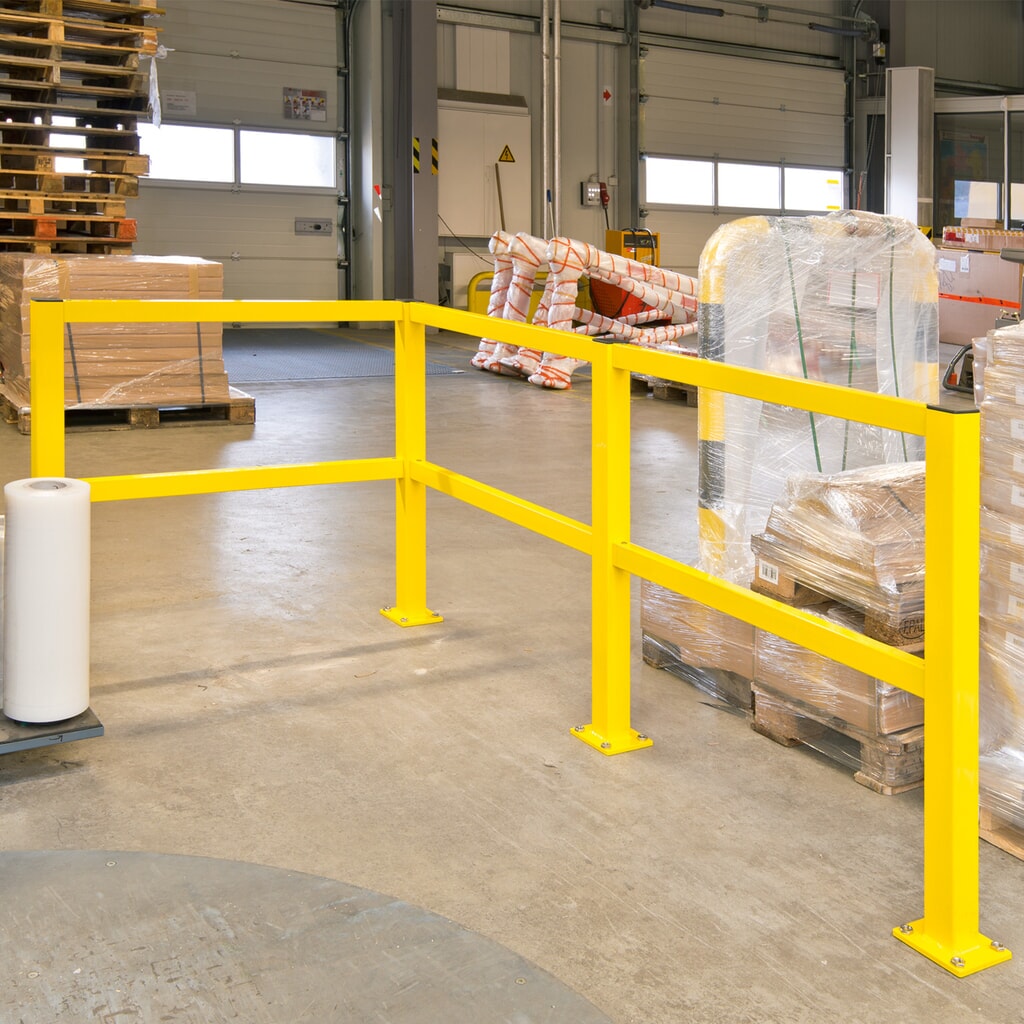Product image no. 2: S-Line impact protection railing, indoor use, centre post, height 1,000 mm