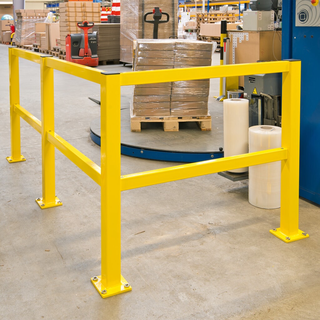 Product image no. 3: S-Line impact protection railing, indoor use, centre post, height 1,000 mm
