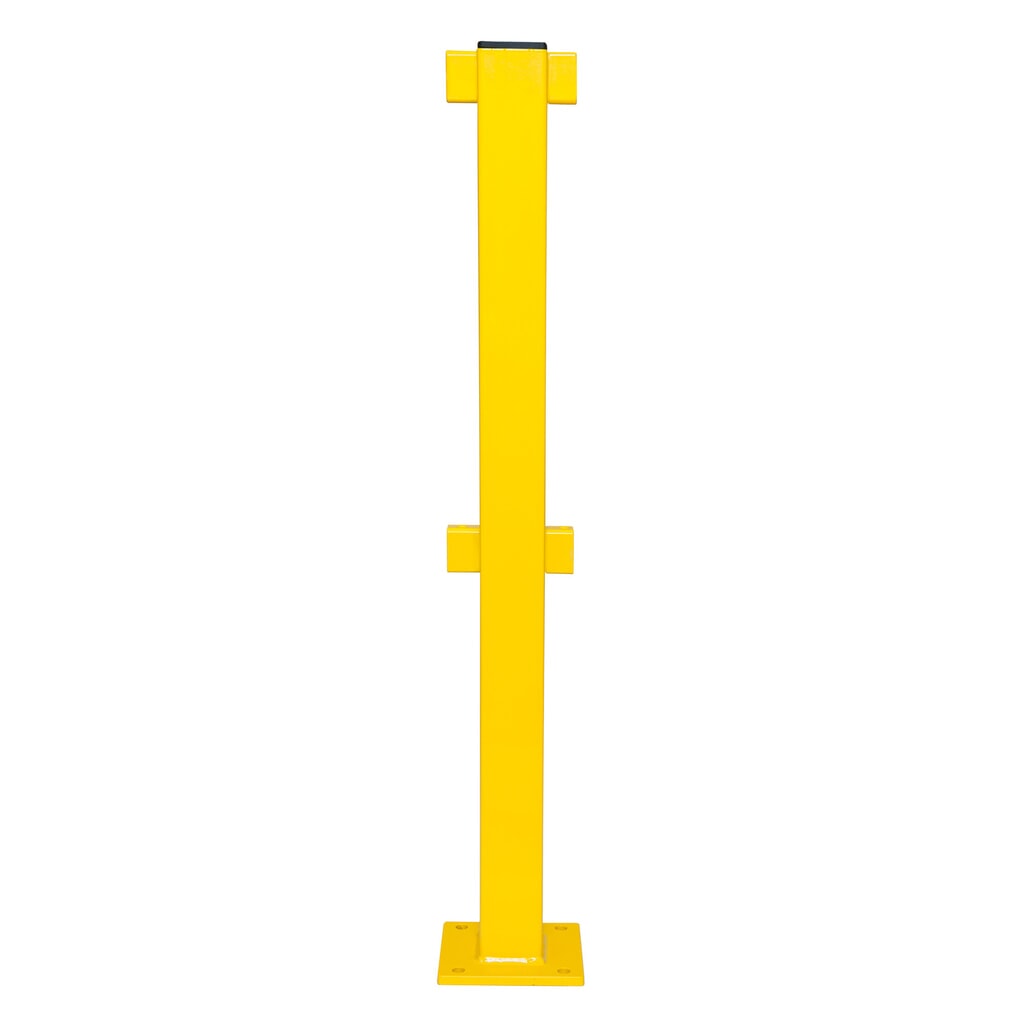 S-Line impact protection railing, indoor use, centre post, height 1,000 mm Product image: S-Line impact protection railing, indoor use, centre post, height 1,000 mm