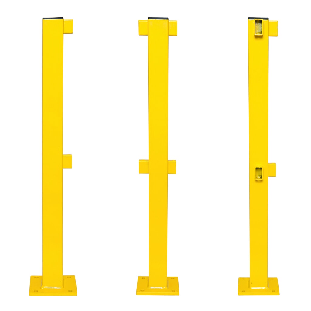 Product image no. 2: S-Line impact protection railing, outdoor use, corner post, height 1,000 mm
