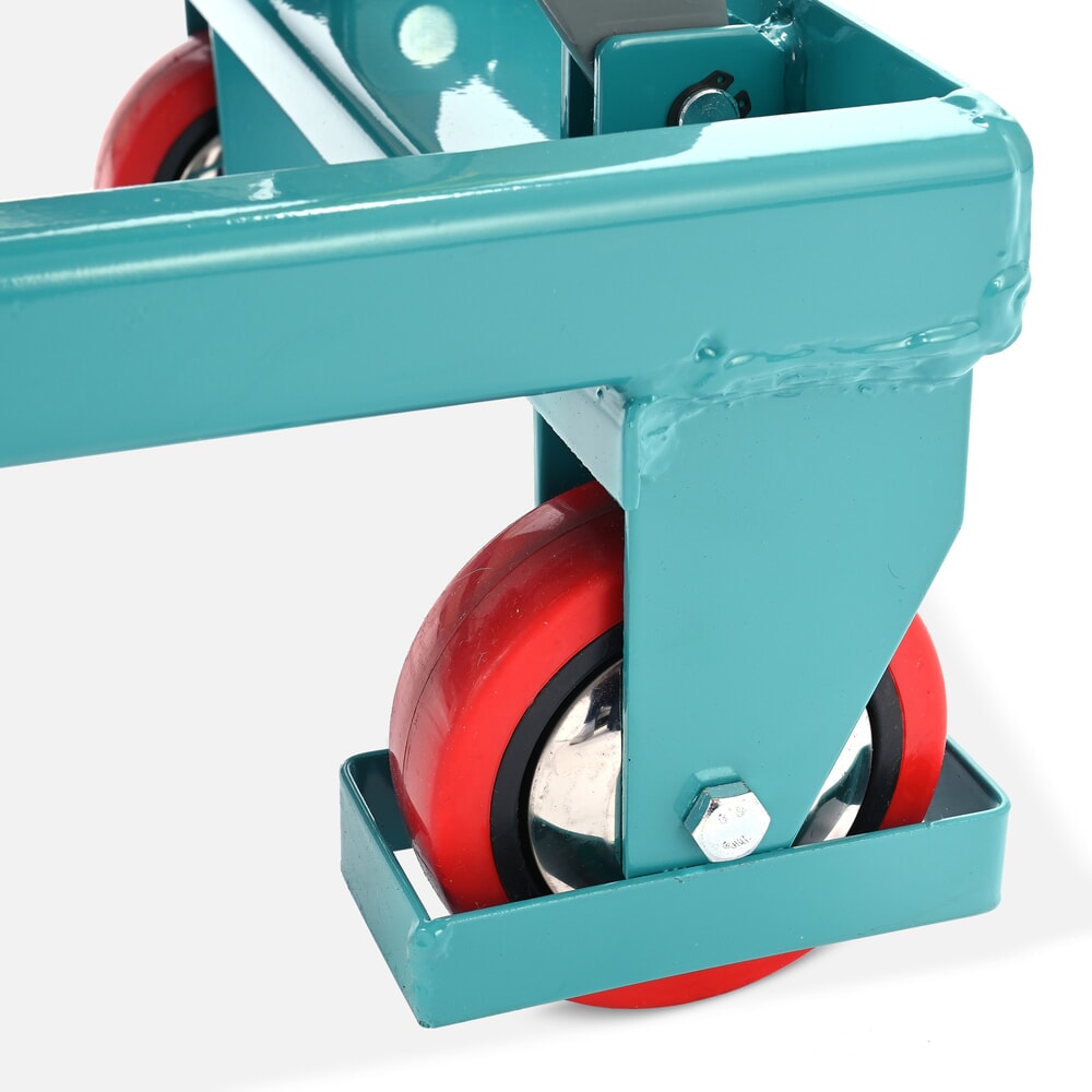 Produktabbildung Nr. 9: Scissor lift table on wheels, folding handlebar, capacity 150 kg, dimensions 700 x 450 mm, Ameise®
