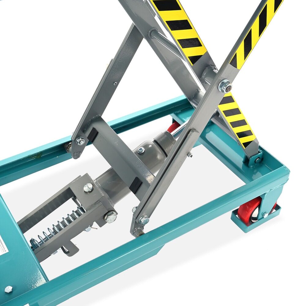 Produktabbildung Nr. 10: Scissor lift table on wheels, folding handlebar, capacity 150 kg, dimensions 700 x 450 mm, Ameise®