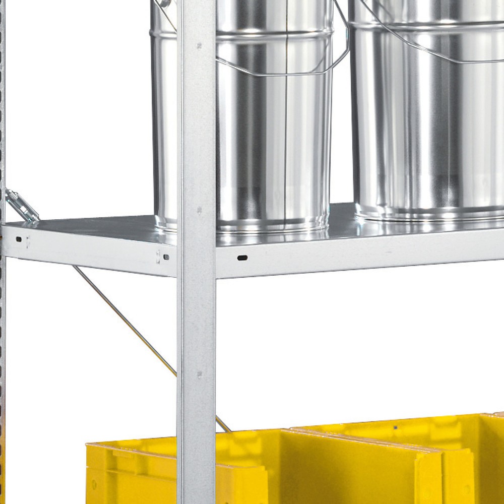 Product image: Shelf for META shelf rack, boltless, SL 100 kg, light grey, WxD 1000 x 600 mm