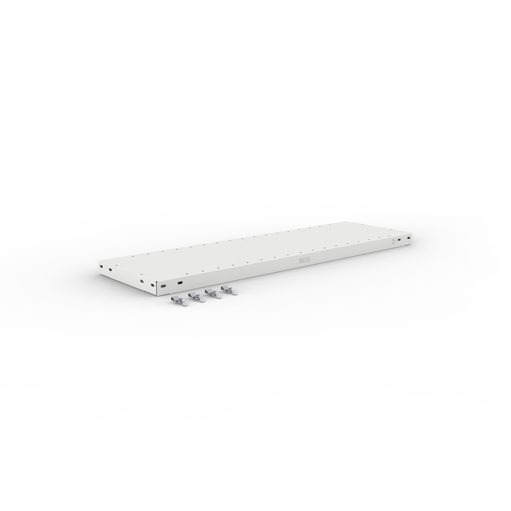 Produktabbildung Nr. 2: Shelf for META shelf rack, boltless, SL 150 kg, light grey, WxD 1000 x 300 mm