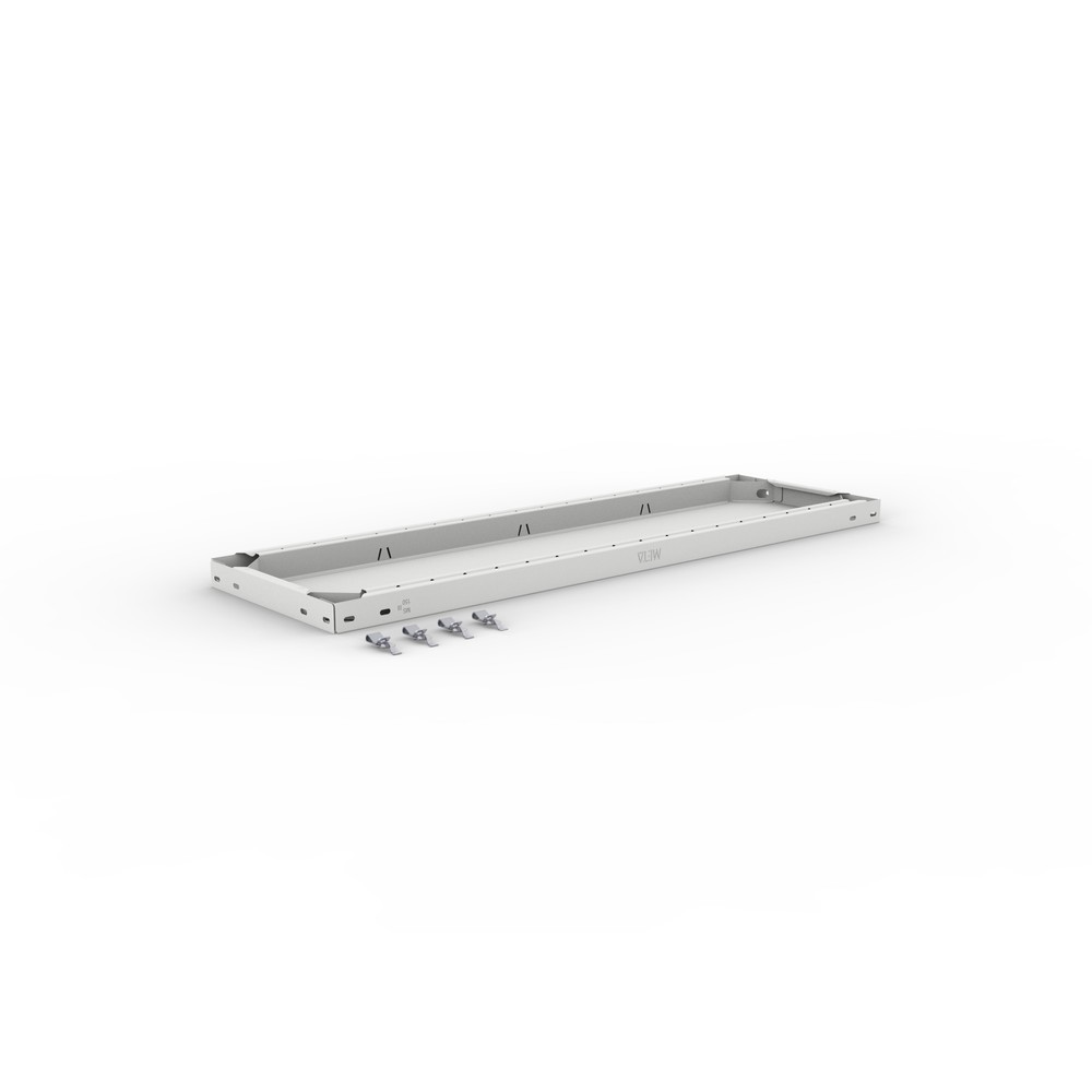 Product image: Shelf for META shelf rack, boltless, SL 150 kg, light grey, WxD 1000 x 300 mm