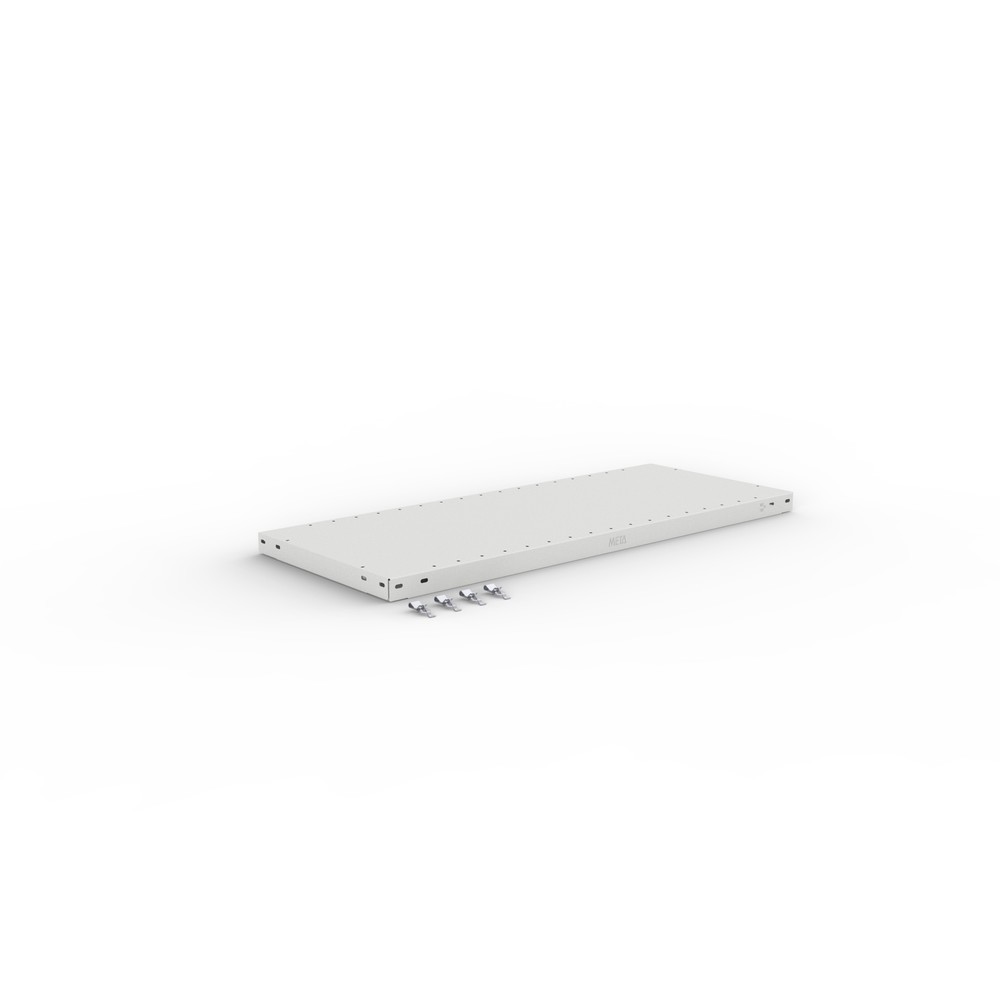 Product image: Shelf for META shelf rack, boltless, SL 150 kg, light grey, WxD 1000 x 400 mm