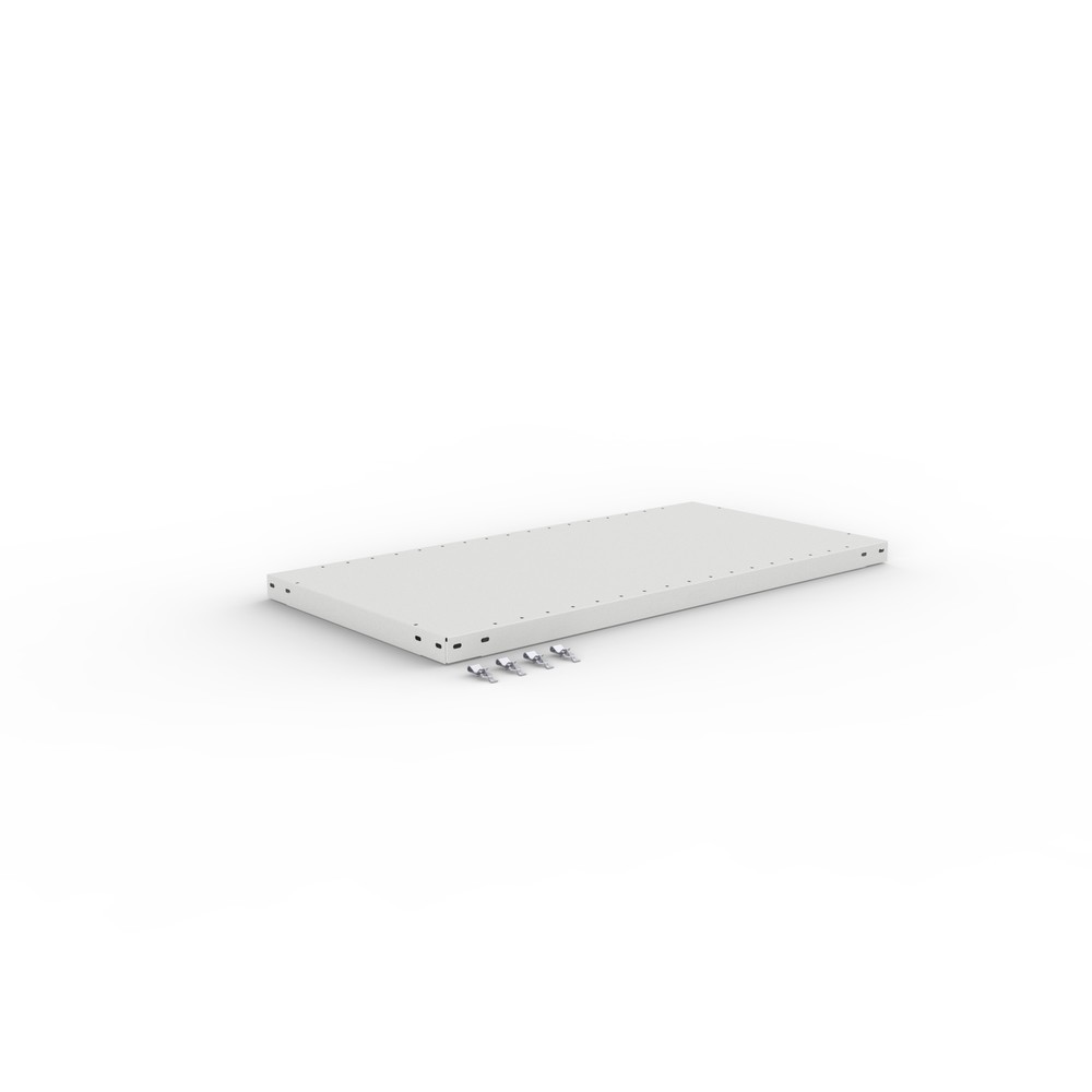 Product image: Shelf for META shelf rack, boltless, SL 150 kg, light grey, WxD 1000 x 500 mm