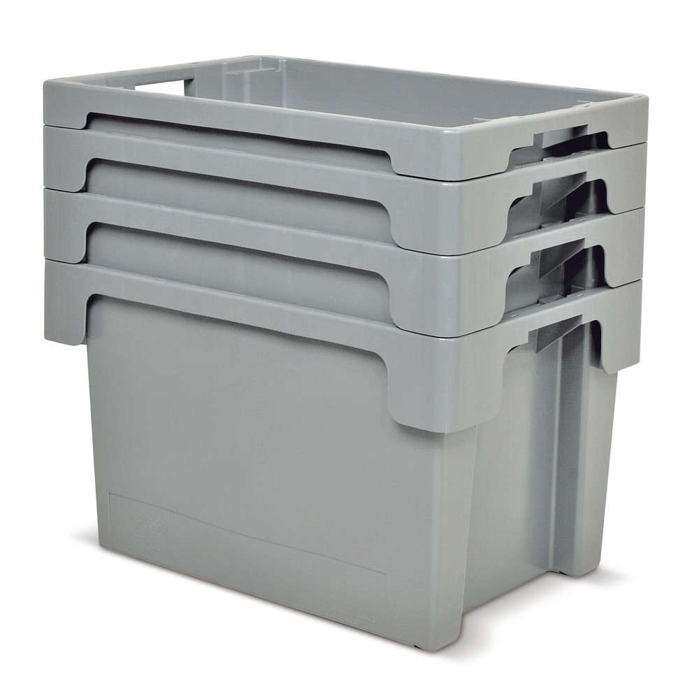 Product image no. 3: Stacking and nesting container, closed side walls and base, 25 litres, grey