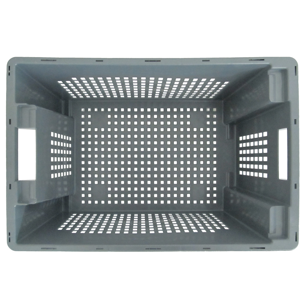 Product image no. 4: Stacking and nesting container, perforated side walls and base, 50 litres, grey