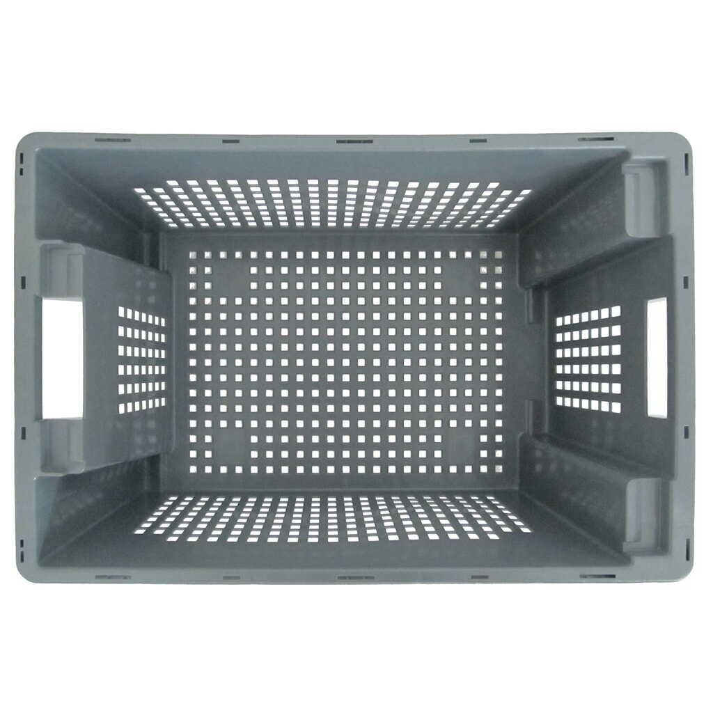 Product image no. 5: Stacking and nesting container, perforated side walls and base, 50 litres, grey