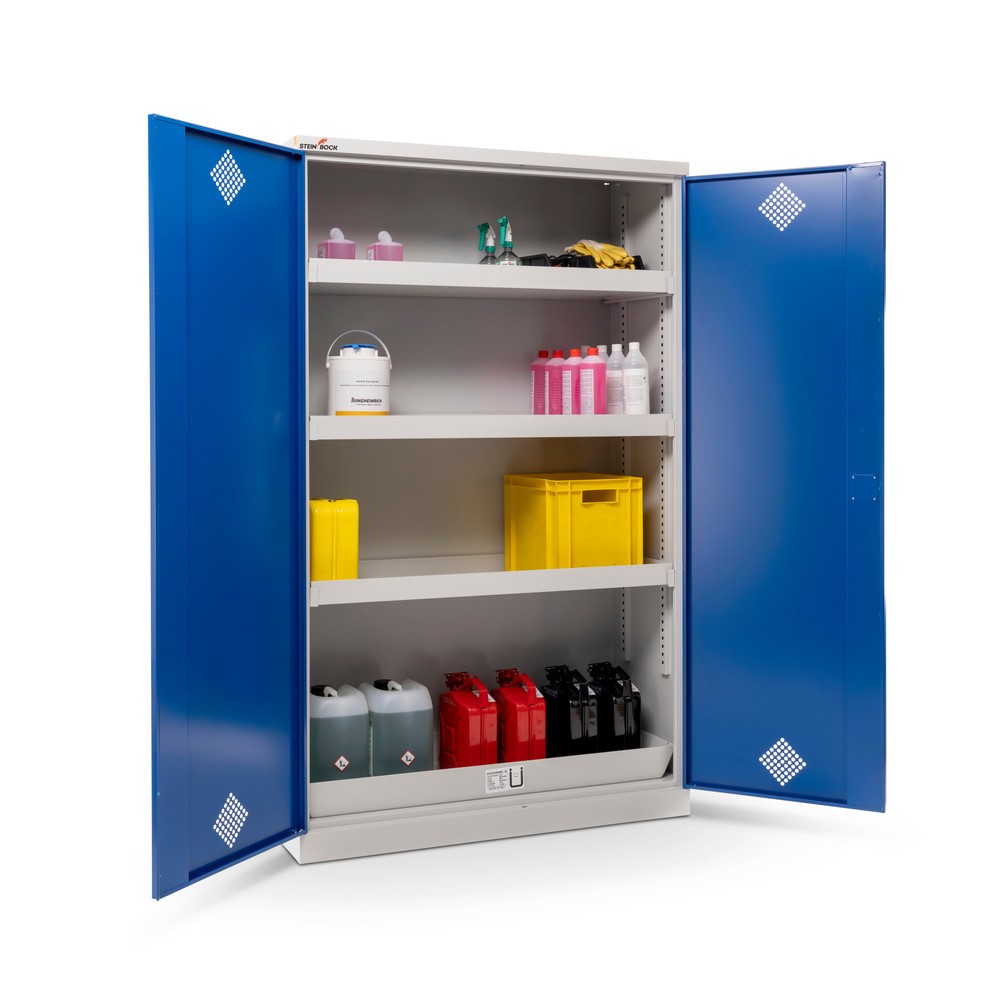 Produktabbildung Nr. 12: Steinbock® Chemical and toxic cabinet, 4 tubs, HxWxD 1,950 x 1,200 x 500 mm