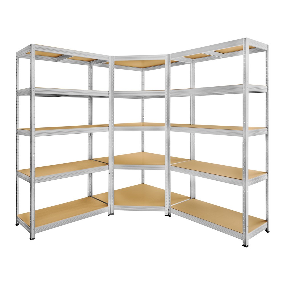 Produktabbildung Nr. 4: Steinbock® corner shelf rack, galvanised, shelf load 250 kg, HxWxD 1,800 x 900 x 450 mm