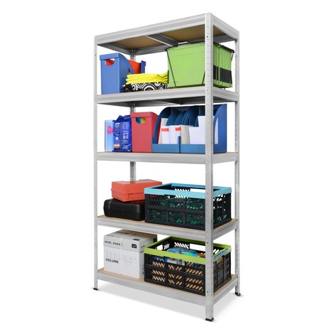 Product image no. 3: Steinbock® shelf rack, type S, shelf load 150 kg, HxWxD 1,800 x 900 x 450 mm