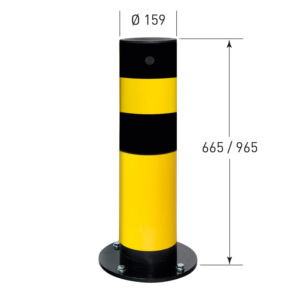 Product image no. 3: MORAVIA Swing tilting impact protection bollard, indoor use, height 655 mm, Ø 159 mm