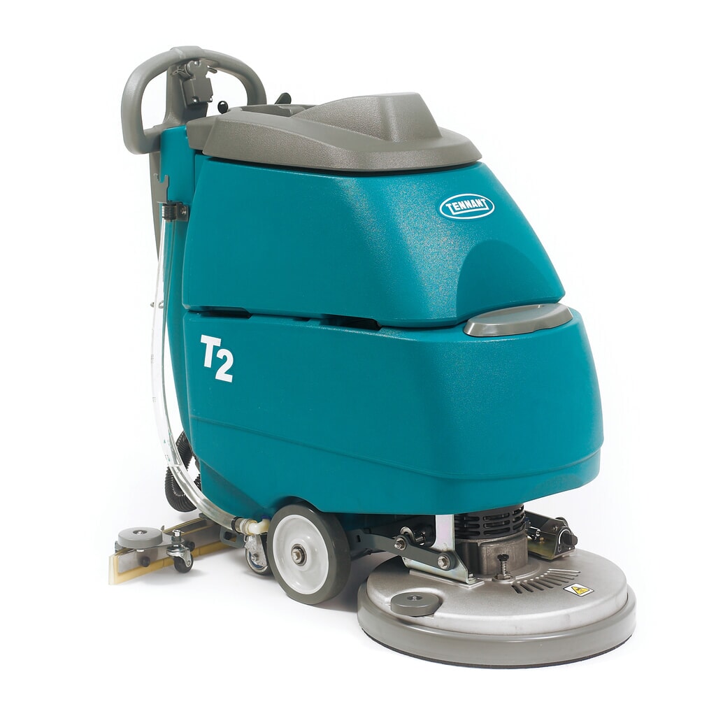 Tennant® scrubber drier T2, battery, 430 mm plate diameter Product image: Tennant® scrubber drier T2, battery, 430 mm plate diameter
