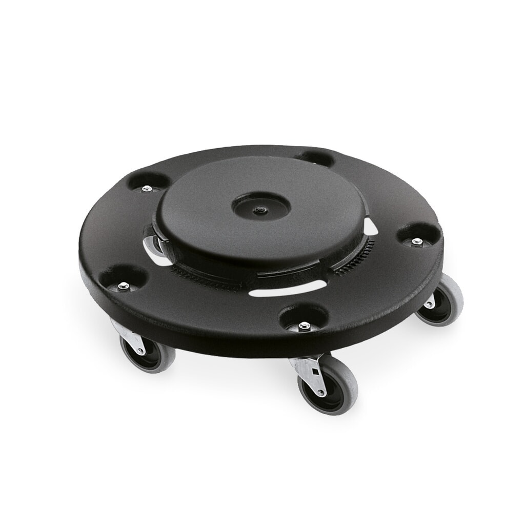 Product image: Transport base for Rubbermaid® universal container, bayonet closure, round, 76-208 litres
