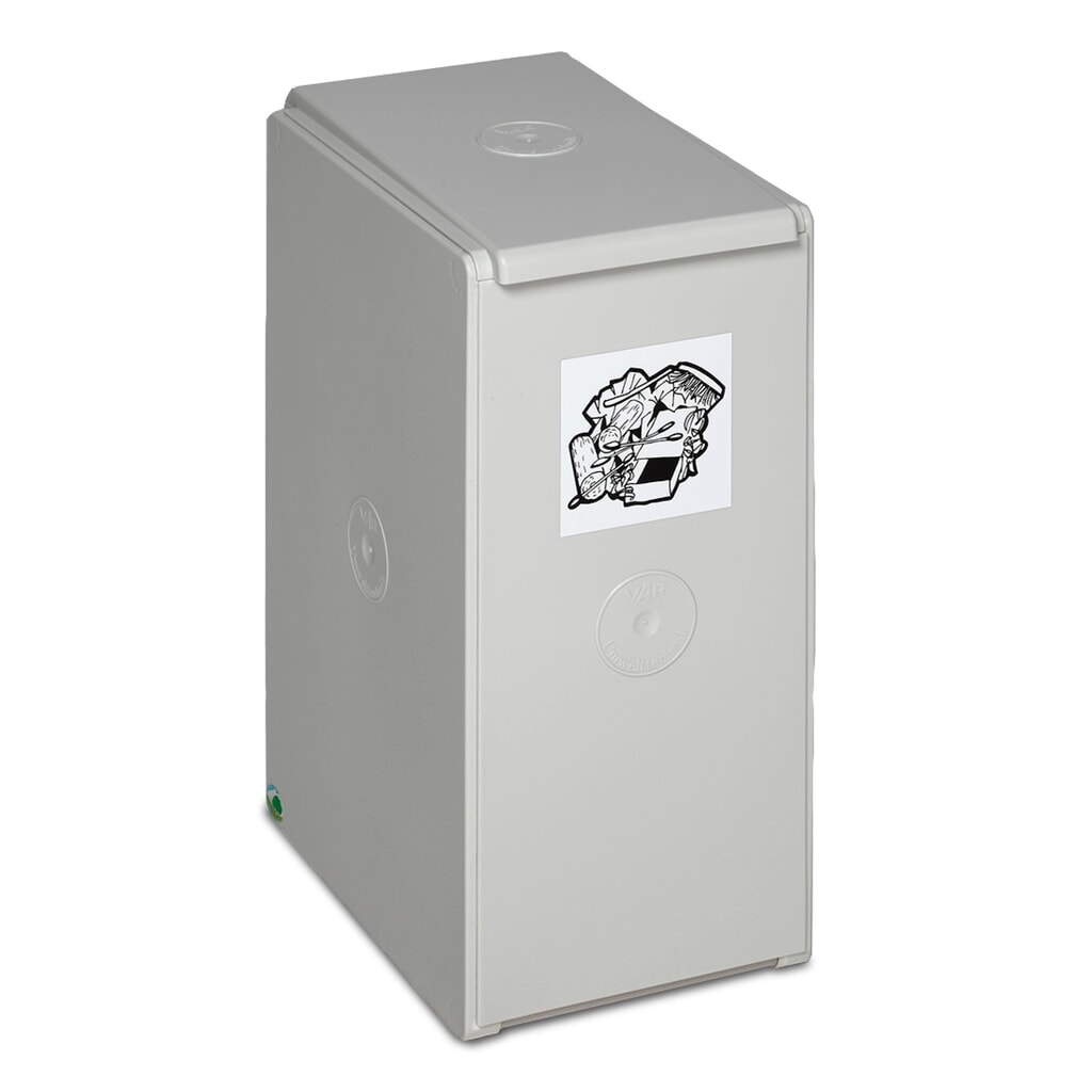 VAR® recycling container, 40 litres, lid light grey Product image: VAR® recycling container, 40 litres, lid light grey