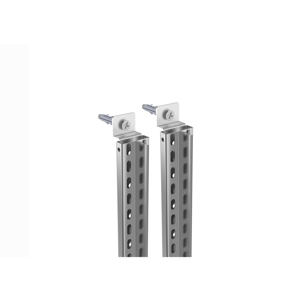 Product image: Wall mounting set for META filing shelf, one-sided, light grey, BU