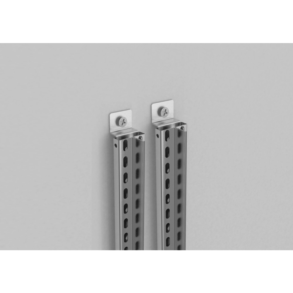 Produktabbildung Nr. 2: Wall mounting set for META filing shelf, one-sided, light grey, BU