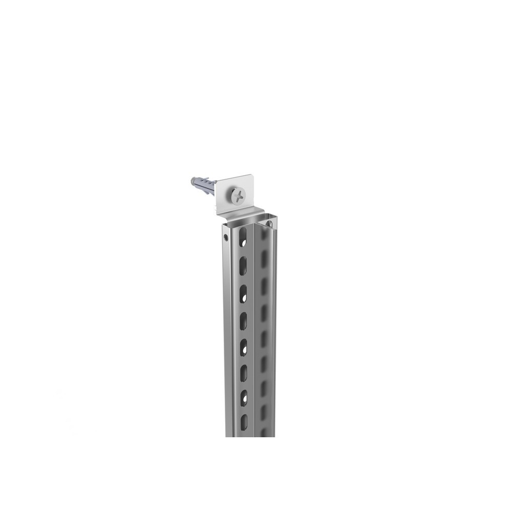Product image: Wall mounting set for META filing shelf, one-sided, light grey, AU