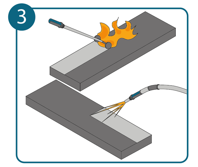 Mechanical treatment can improve the slip resistance of floors