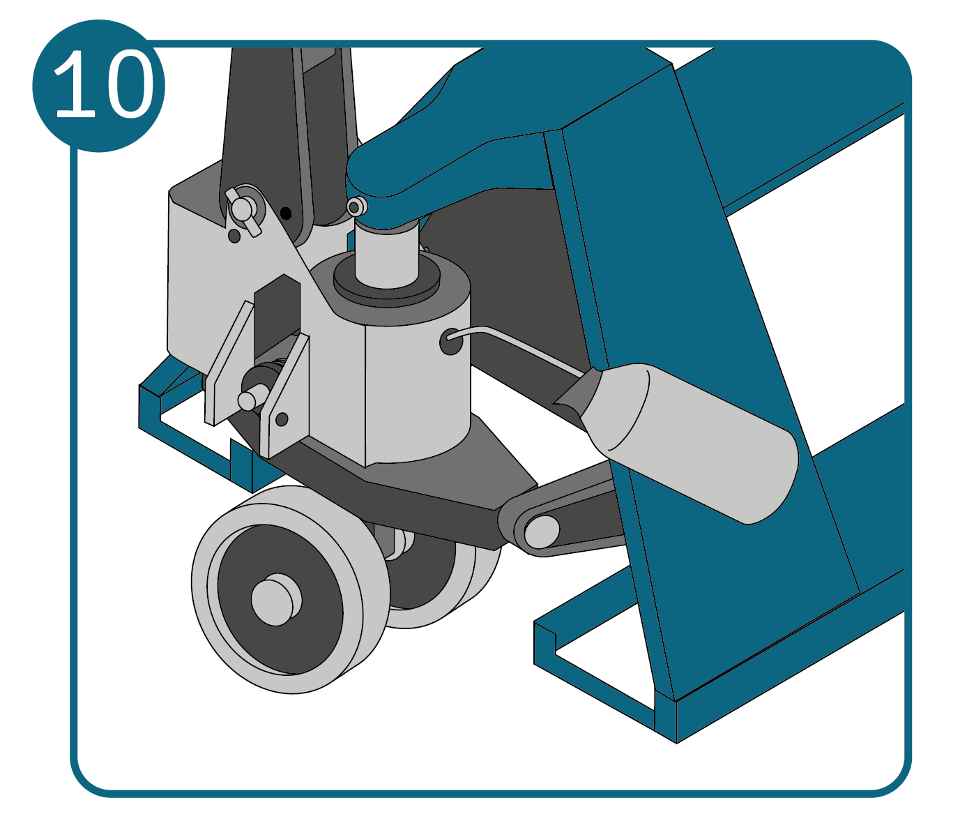 Hand pallet truck oil change