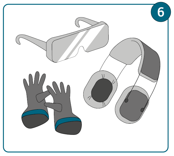 Ensure you have the correct protective equipment, such as goggles, ear protection and gloves.