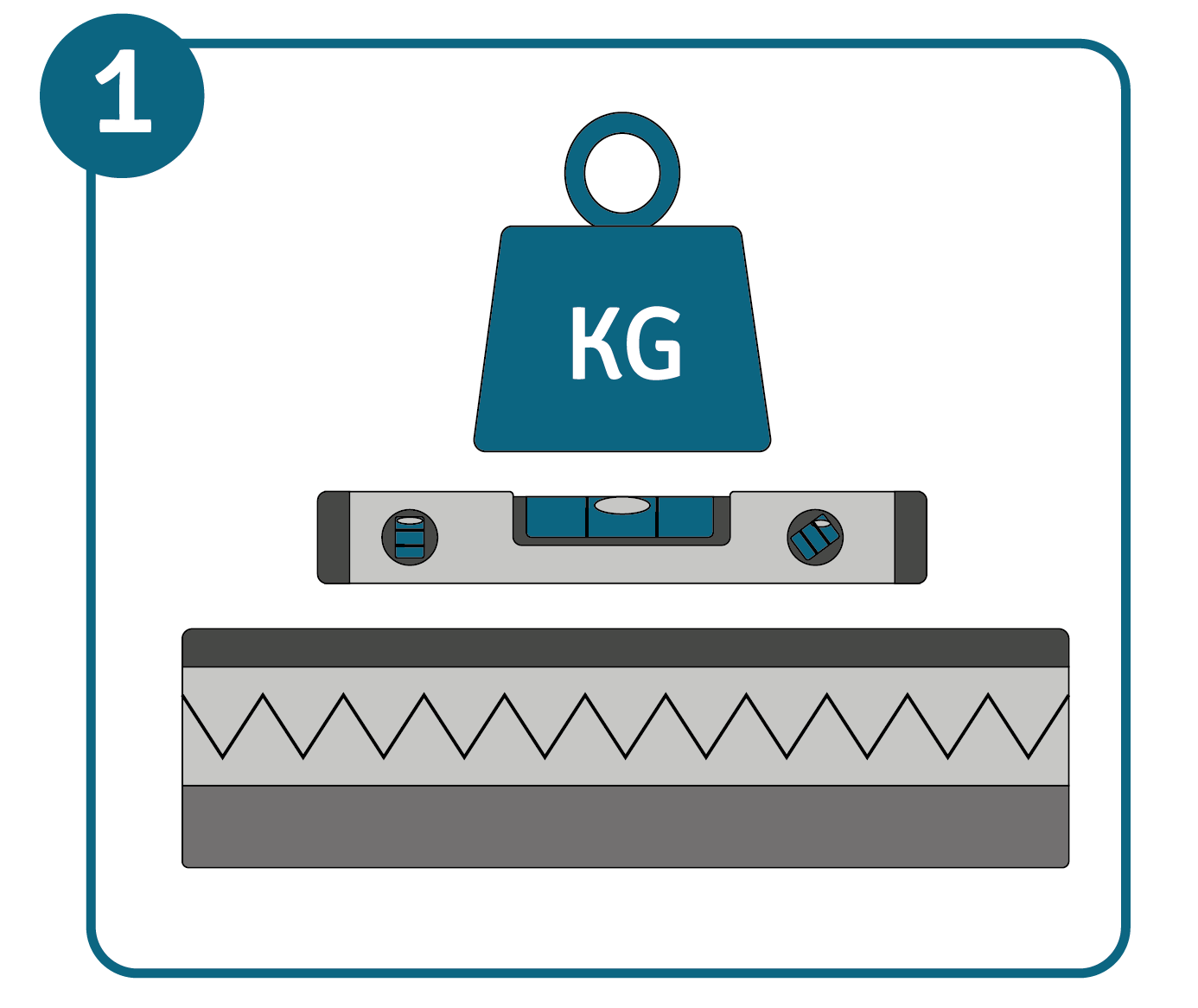 The pallet racking must be stable