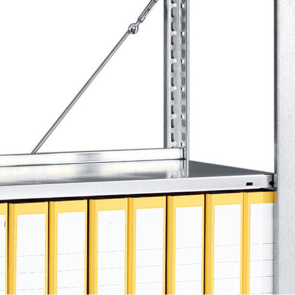 Product image: Supplementary floor, light grey, for META filing shelf, one-sided, light grey, HxW 750 x 600 mm